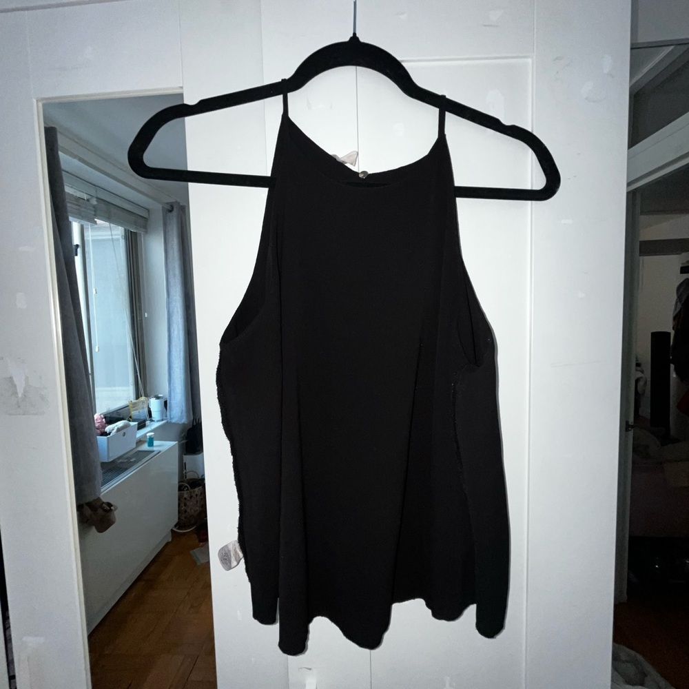 Black halter top